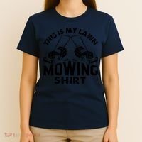 This Is My Lawn Mowing Funny Mower Gift T-Shirt thumb 4