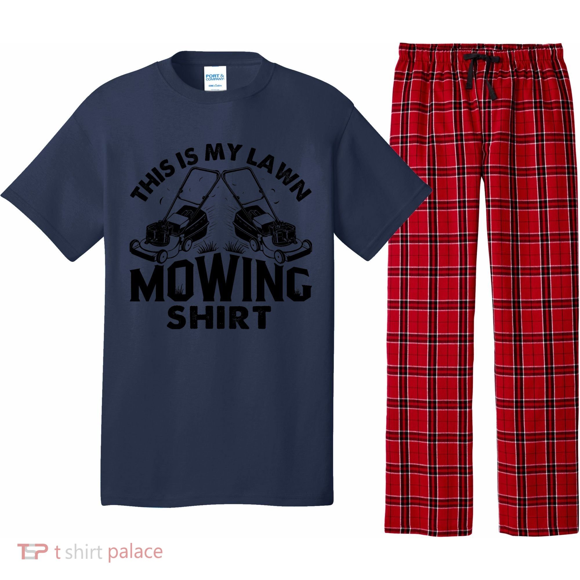 This Is My Lawn Mowing Funny Mower Gift Pajama Set