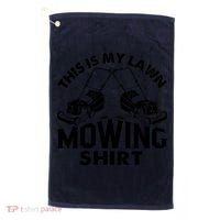 This Is My Lawn Mowing Funny Mower Gift Golf Towel thumb 0