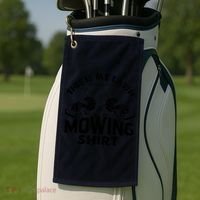 This Is My Lawn Mowing Funny Mower Gift Golf Towel thumb 2