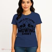 This Is My Lawn Mowing Funny Mower Gift Women's T-Shirt thumb 4