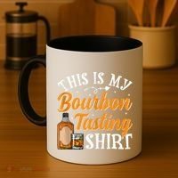 This Is My Bourbon Tasting Outfits Funny Bourbon Lovers Tank Top Coffee Mug thumb 4