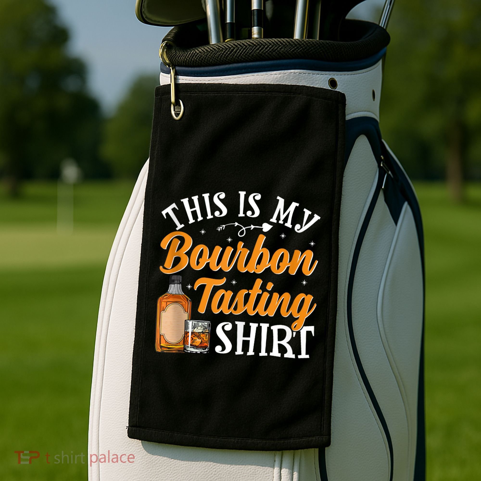 This Is My Bourbon Tasting Outfits Funny Bourbon Lovers Tank Top Golf Towel