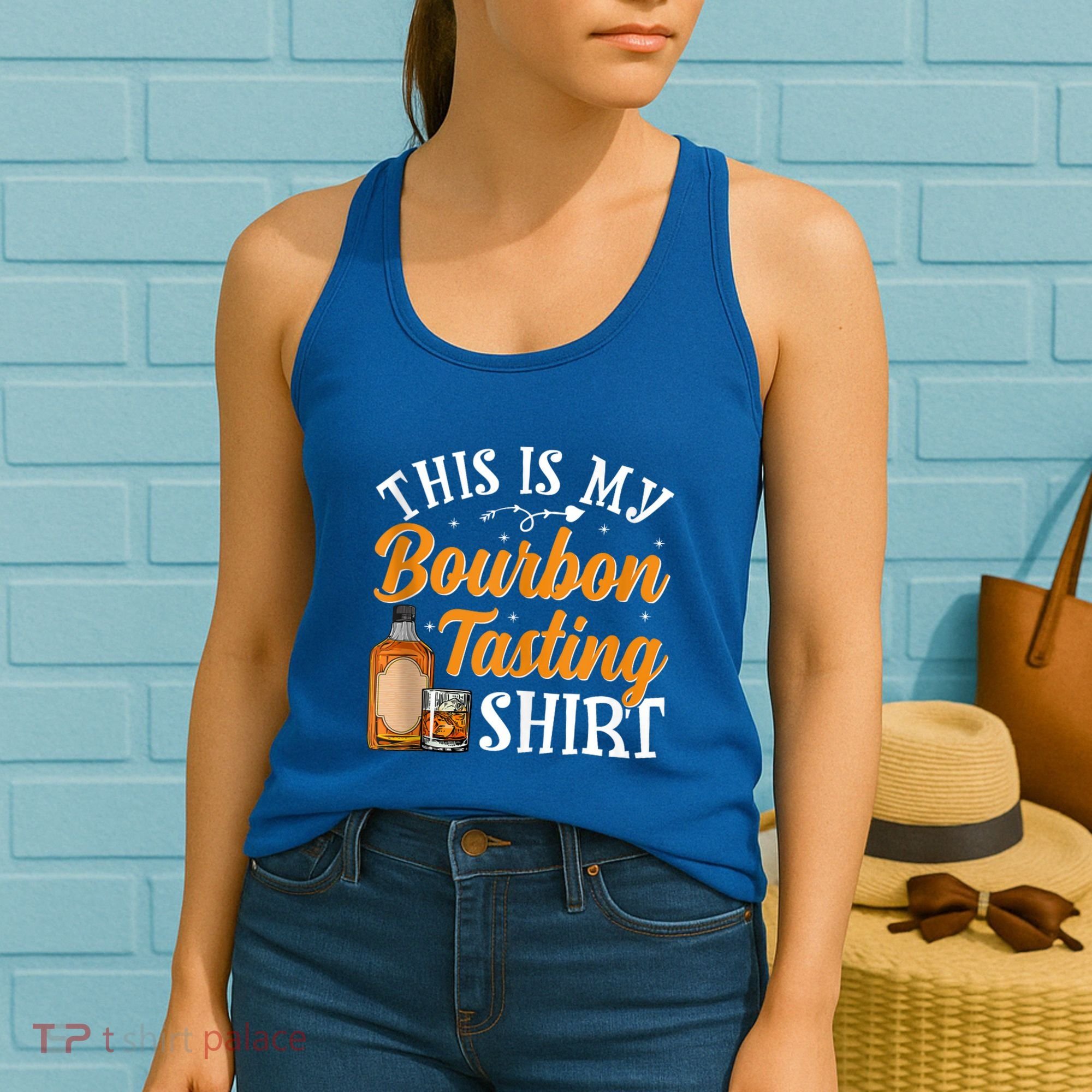 This Is My Bourbon Tasting Outfits Funny Bourbon Lovers Tank Top Women's Tank Top