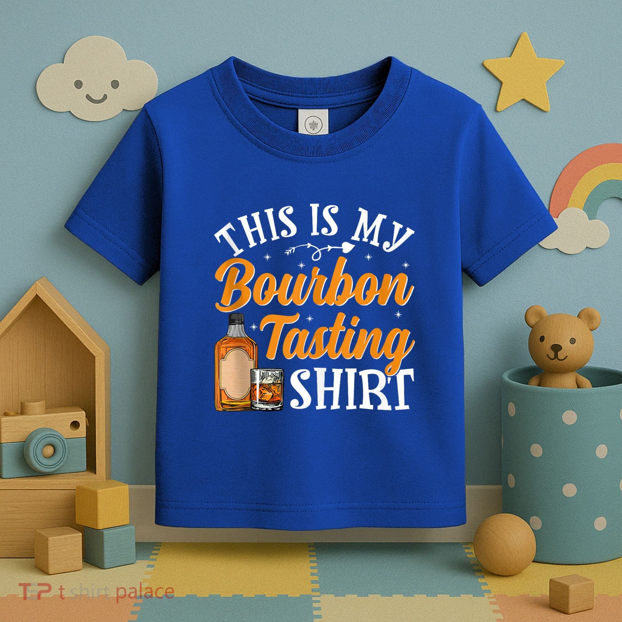 This Is My Bourbon Tasting Outfits Funny Bourbon Lovers Tank Top Toddler T-Shirt