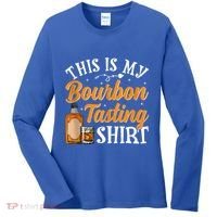 This Is My Bourbon Tasting Outfits Funny Bourbon Lovers Tank Top Women's Long Sleeve Shirt thumb 0