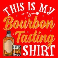 This Is My Bourbon Tasting Outfits Funny Bourbon Lovers Tank Top Santa Hat thumb 1