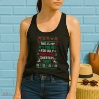 This Is My It's Too Hot For Ugly Christmas Sweaters Shirts Women's Tank Top thumb 2