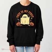 This Is My First Halloween Costume Cute Ghost Women's Sweatshirt thumb 0