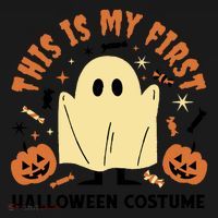 This Is My First Halloween Costume Cute Ghost Coaster thumb 2