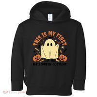 This Is My First Halloween Costume Cute Ghost Toddler Hoodie thumb 0
