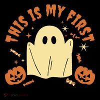 This Is My First Halloween Costume Cute Ghost Toddler Hoodie thumb 2