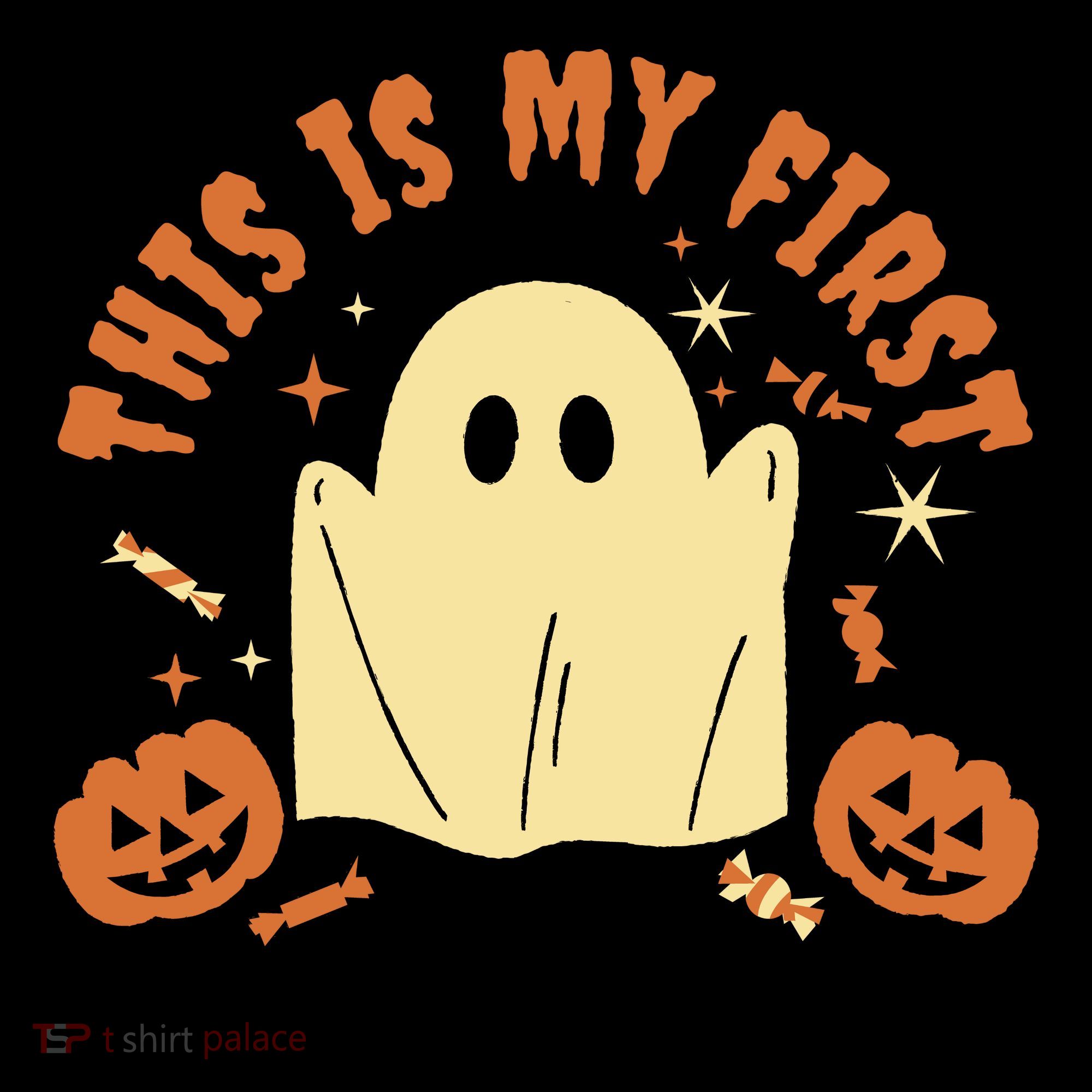 This Is My First Halloween Costume Cute Ghost Toddler Hoodie