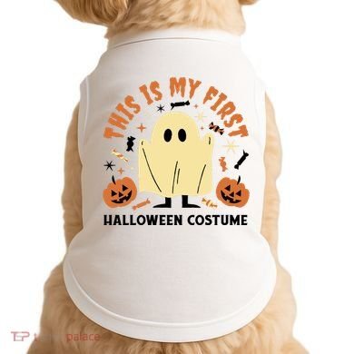This Is My First Halloween Costume Cute Ghost Doggie Tank