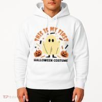 This Is My First Halloween Costume Cute Ghost Hoodie thumb 2