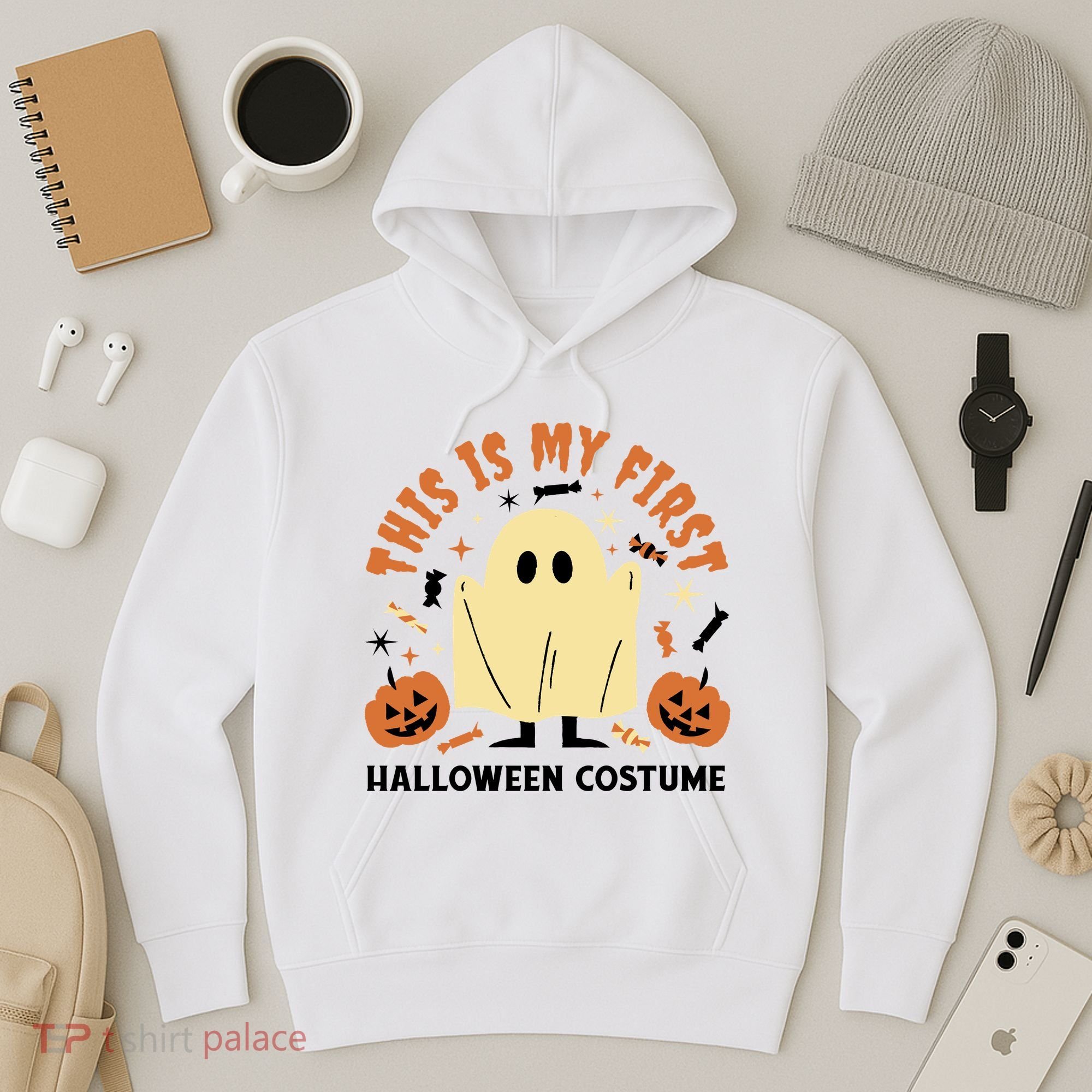 This Is My First Halloween Costume Cute Ghost Hoodie