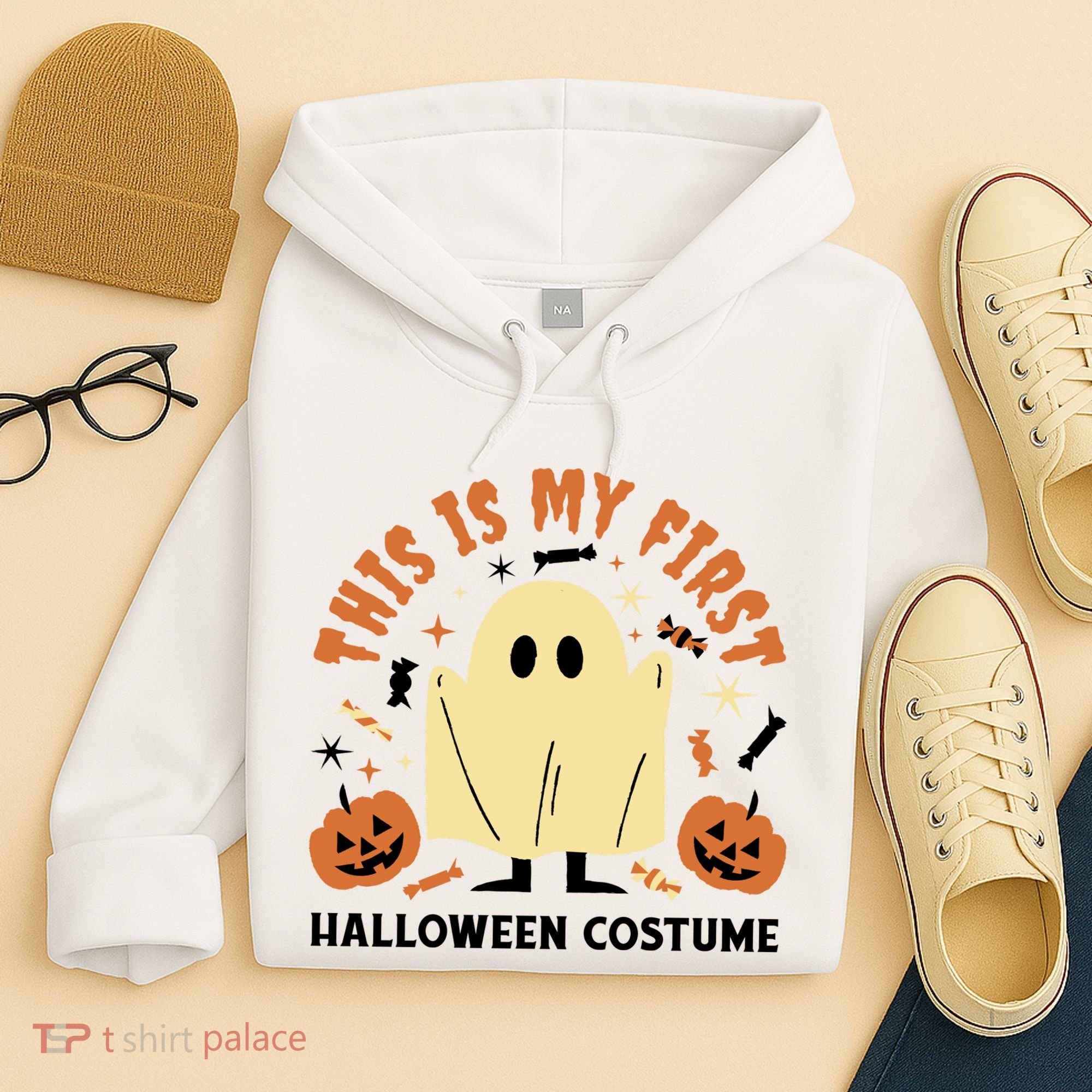 This Is My First Halloween Costume Cute Ghost Hoodie