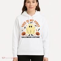 This Is My First Halloween Costume Cute Ghost Hoodie thumb 5