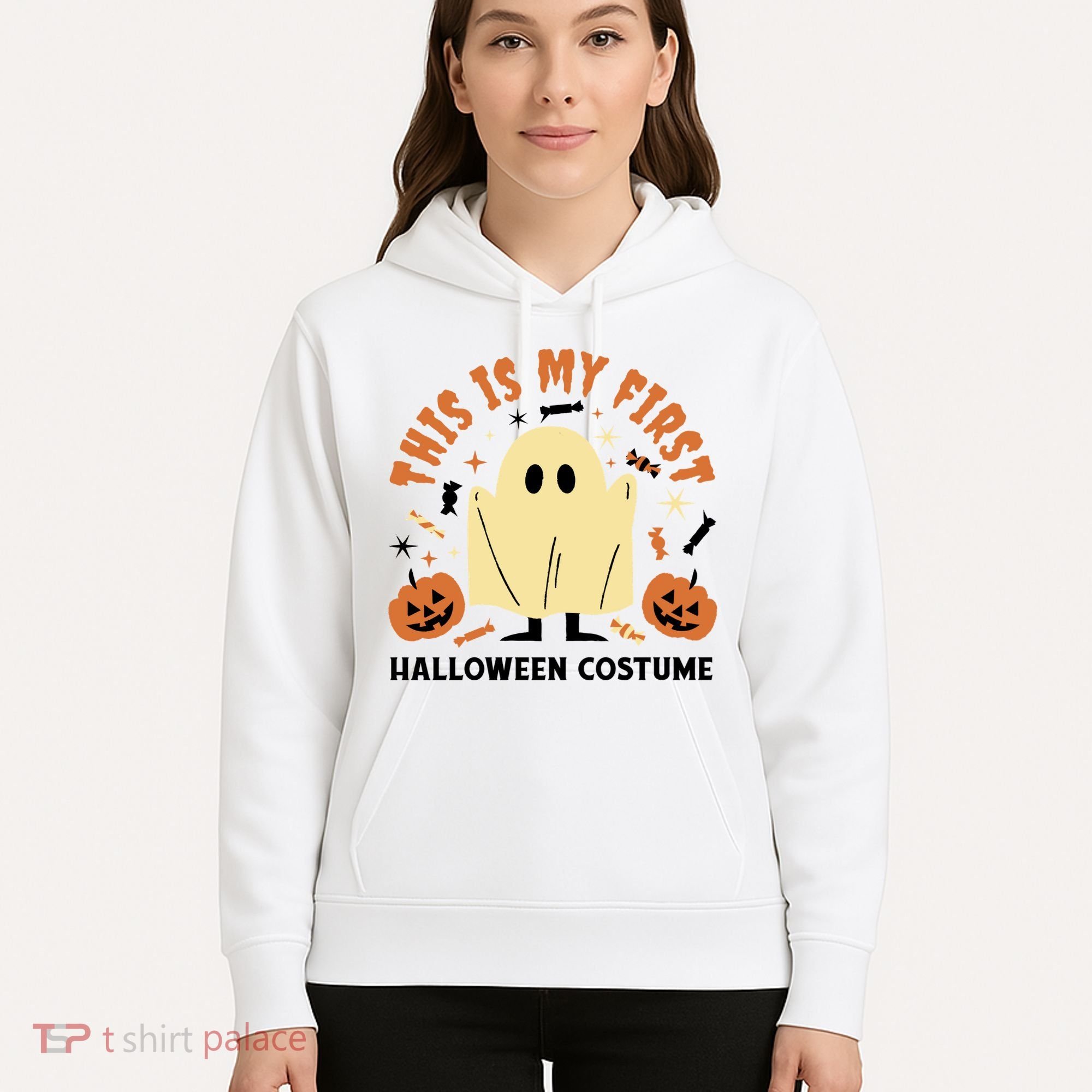 This Is My First Halloween Costume Cute Ghost Hoodie