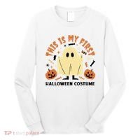 This Is My First Halloween Costume Cute Ghost Long Sleeve Shirt thumb 0