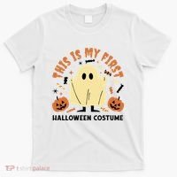 This Is My First Halloween Costume Cute Ghost T-Shirt thumb 0
