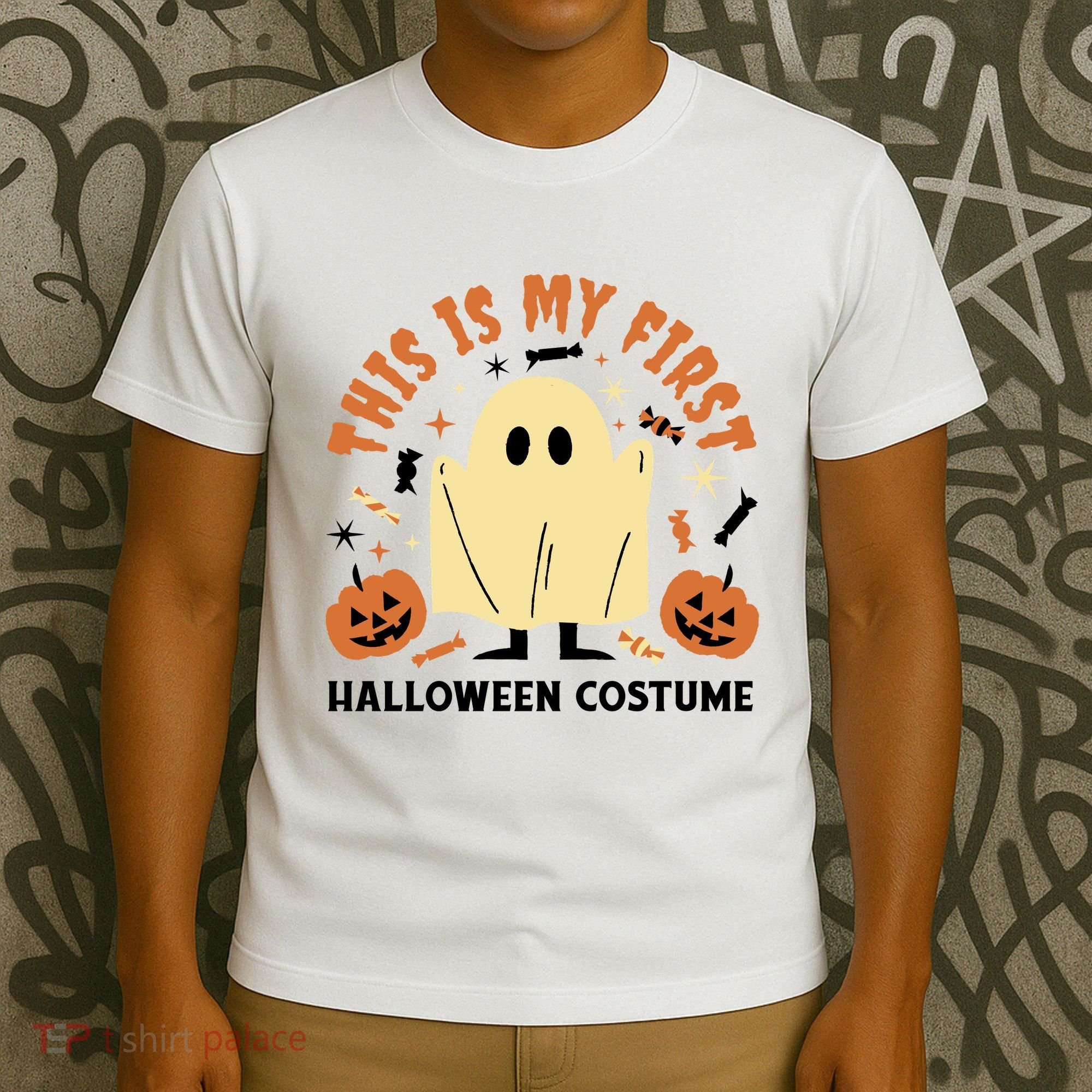 This Is My First Halloween Costume Cute Ghost T-Shirt