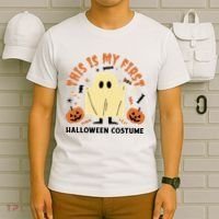 This Is My First Halloween Costume Cute Ghost T-Shirt thumb 6