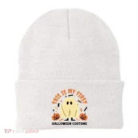 This Is My First Halloween Costume Cute Ghost Beanie thumb 0