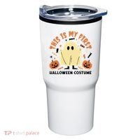 This Is My First Halloween Costume Cute Ghost Tumbler thumb 0