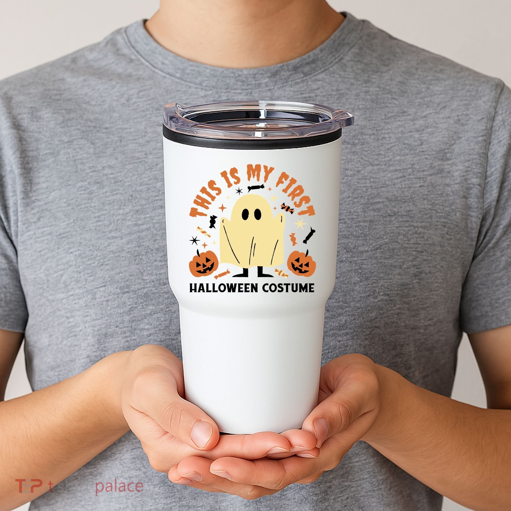 This Is My First Halloween Costume Cute Ghost Tumbler