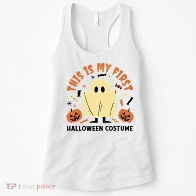This Is My First Halloween Costume Cute Ghost Women's Tank Top