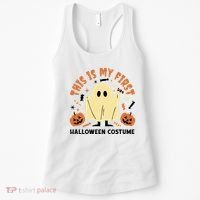 This Is My First Halloween Costume Cute Ghost Women's Tank Top thumb 0