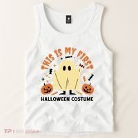 This Is My First Halloween Costume Cute Ghost Tank Top thumb 2