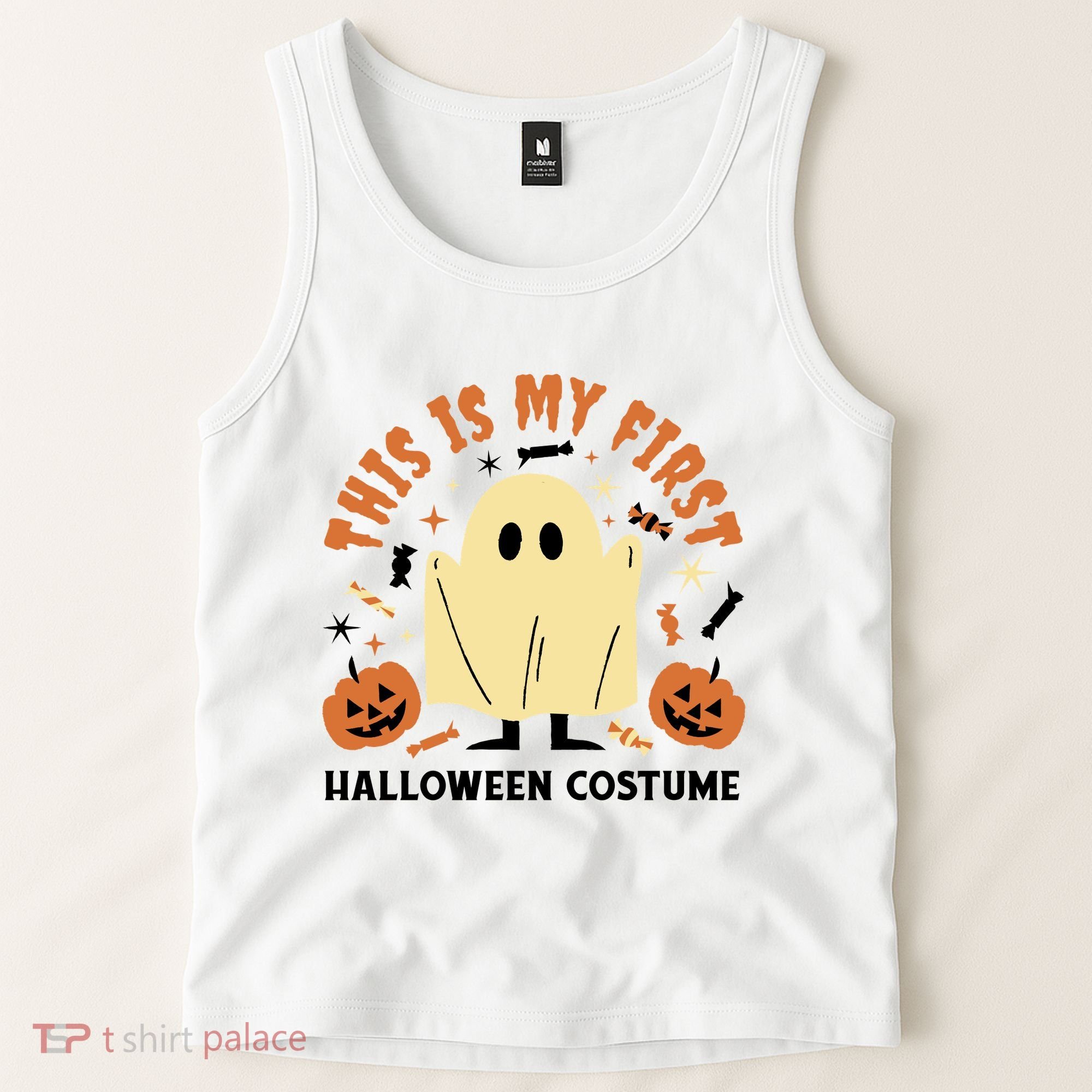 This Is My First Halloween Costume Cute Ghost Tank Top