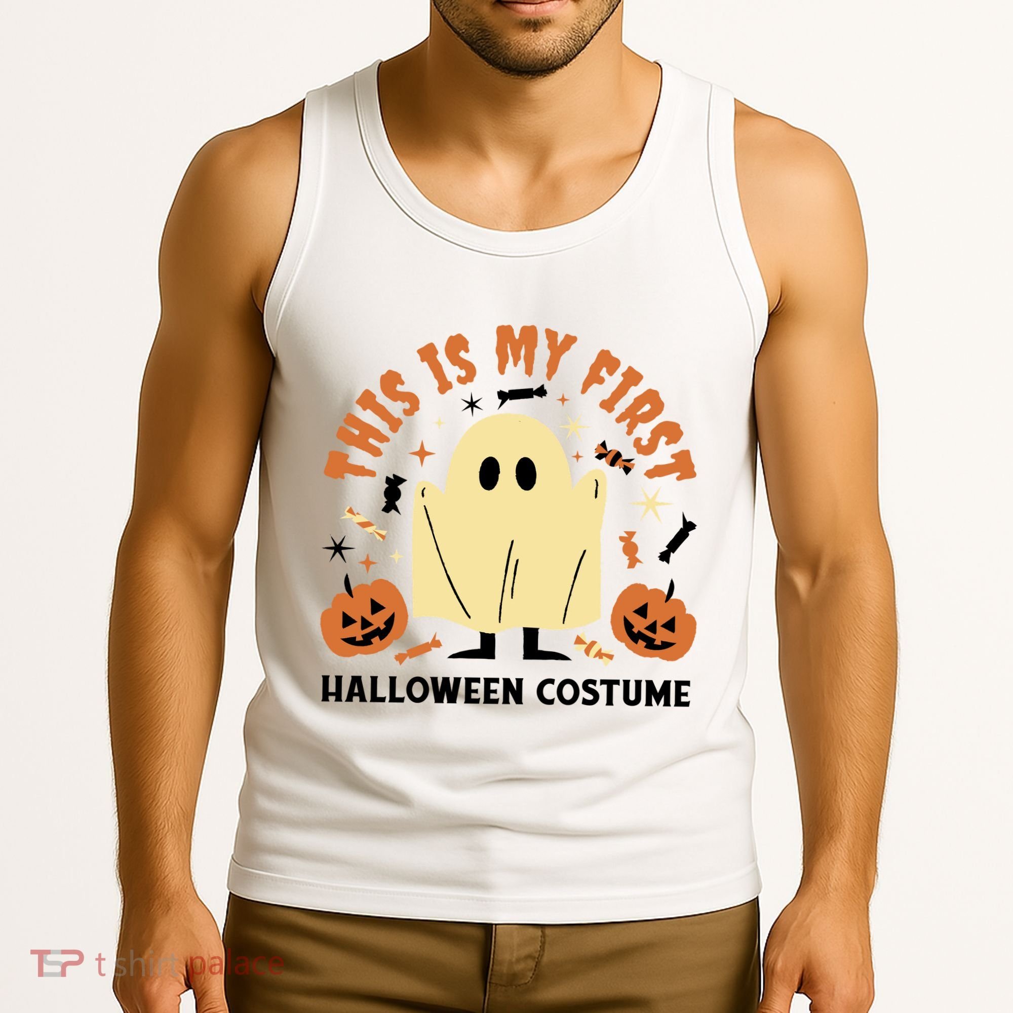 This Is My First Halloween Costume Cute Ghost Tank Top