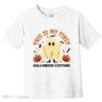 This Is My First Halloween Costume Cute Ghost Toddler T-Shirt thumb 0