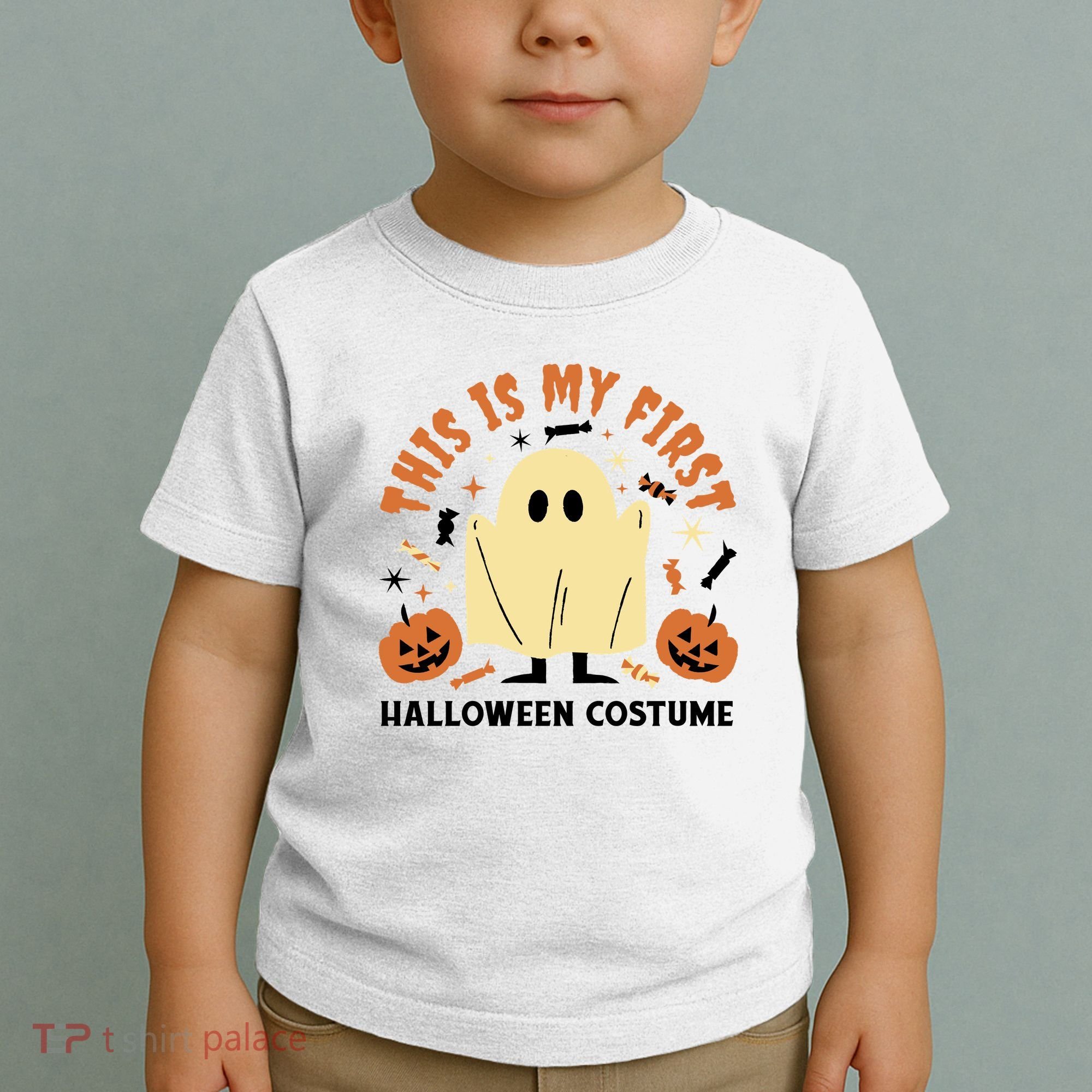 This Is My First Halloween Costume Cute Ghost Toddler T-Shirt