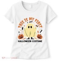 This Is My First Halloween Costume Cute Ghost Women's T-Shirt thumb 0