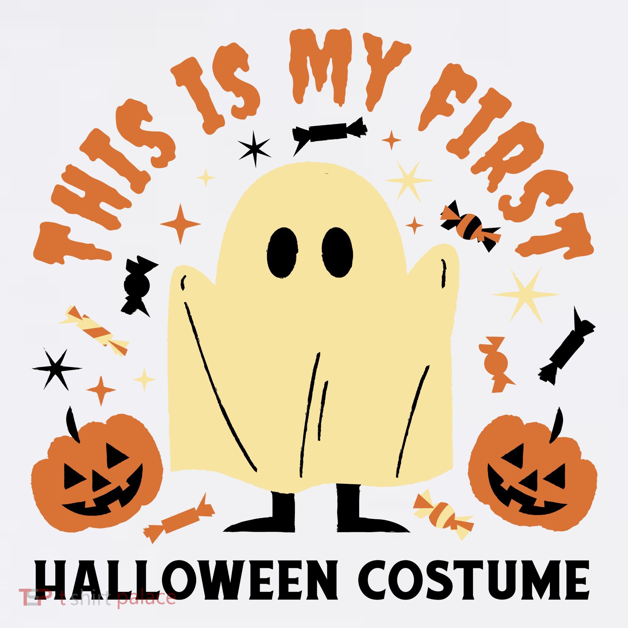 This Is My First Halloween Costume Cute Ghost Women's T-Shirt