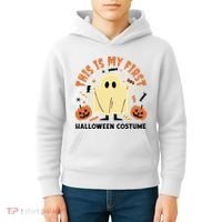 This Is My First Halloween Costume Cute Ghost Kids Hoodie thumb 4