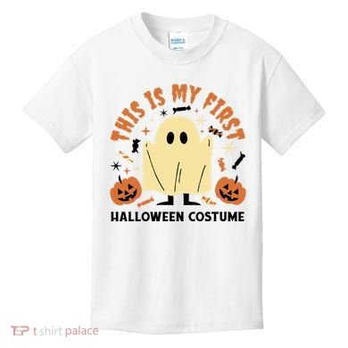 This Is My First Halloween Costume Cute Ghost Kids T-Shirt