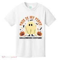This Is My First Halloween Costume Cute Ghost Kids T-Shirt thumb 0