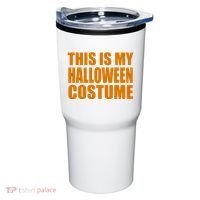 This Is My Halloween Costume Funny Tumbler thumb 0