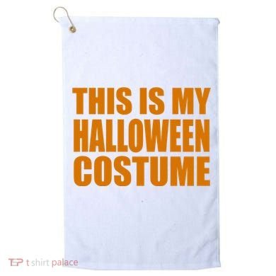 This Is My Halloween Costume Funny Golf Towel