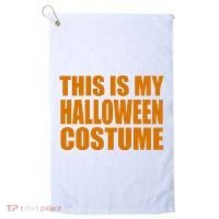This Is My Halloween Costume Funny Golf Towel thumb 0