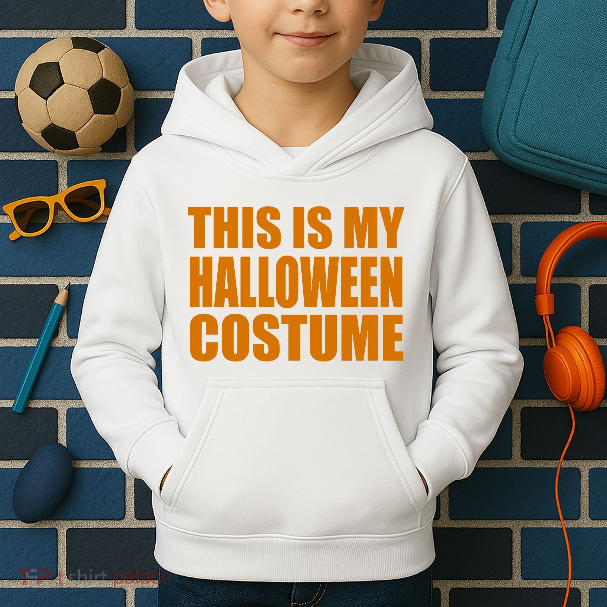 This Is My Halloween Costume Funny Kids Hoodie
