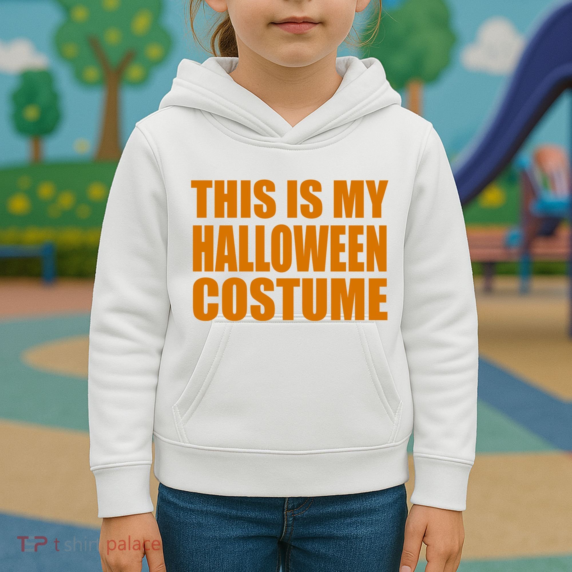 This Is My Halloween Costume Funny Kids Hoodie