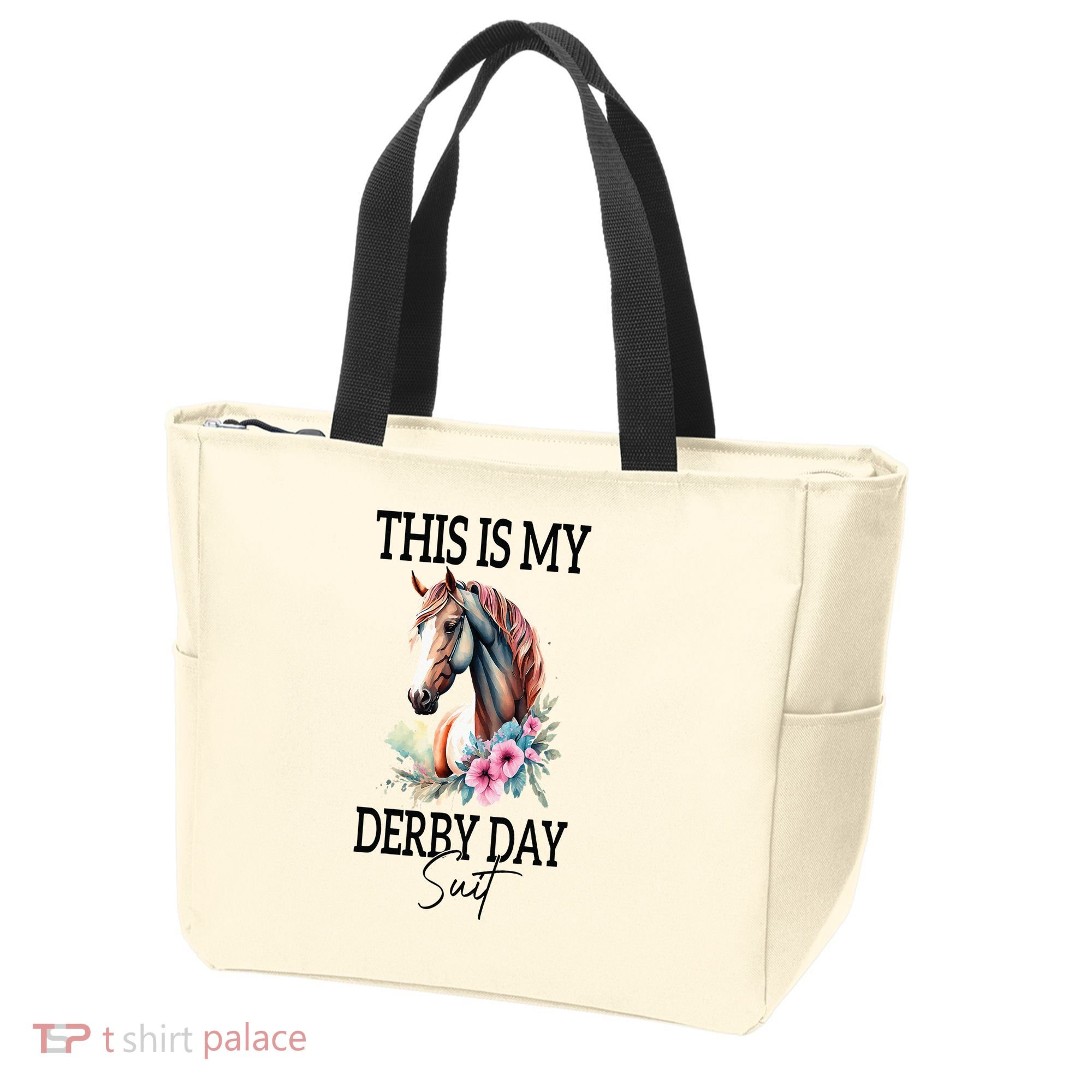 This Is My Derby Day Suit Horse Racing Tote Bag