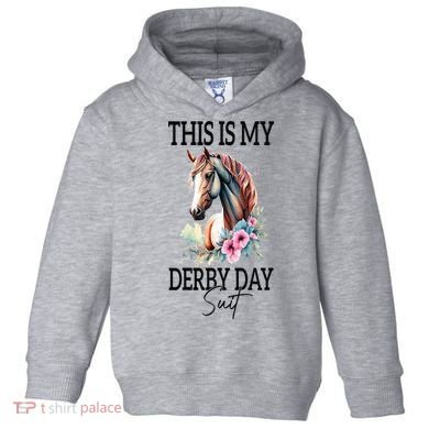 This Is My Derby Day Suit Horse Racing Toddler Hoodie
