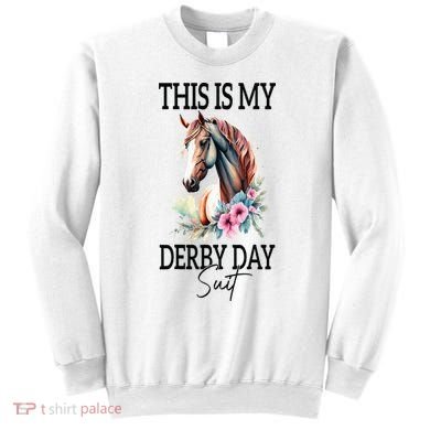 This Is My Derby Day Suit Horse Racing Sweatshirt